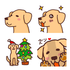 [LINE絵文字] ラブわんこ(ラブラドール、タレ耳犬系)の画像