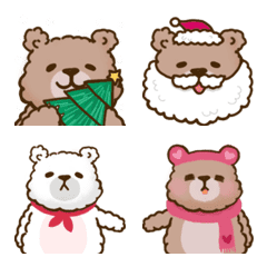 [LINE絵文字] Q BEAR-Merry Christmas！の画像