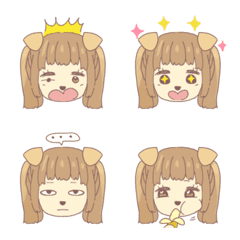 [LINE絵文字] Dog girlの画像