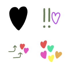 [LINE絵文字] ハート❤︎絵文字の画像