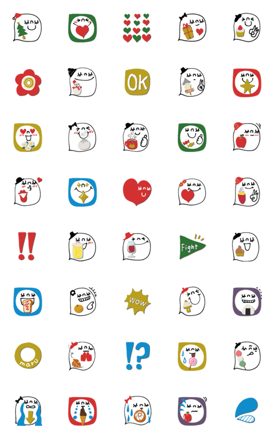 [LINE絵文字]mottoの冬のアレコレの画像一覧