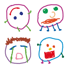 [LINE絵文字] こども画伯 #12の画像