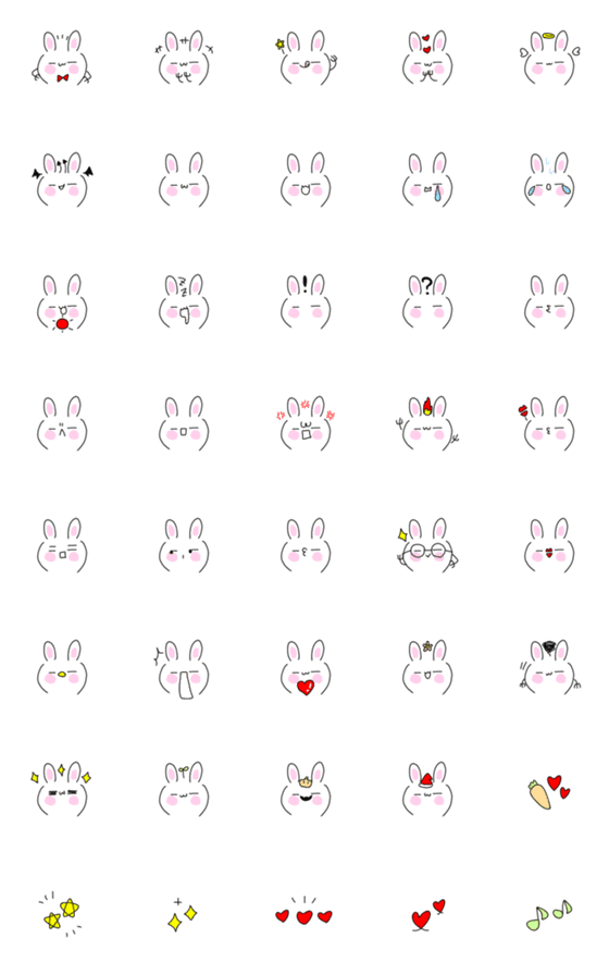 [LINE絵文字]スーパーウサギのスーラビの画像一覧