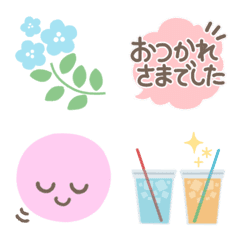 [LINE絵文字] 【シンプル】*.+マシュマロスマイリー3+.*の画像