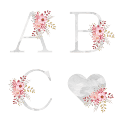 [LINE絵文字] simple flower emojiの画像