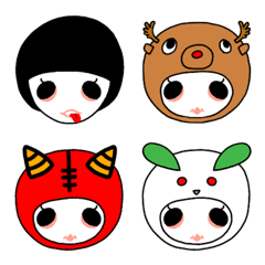 [LINE絵文字] ガーリー♡【冬の絵文字】の画像
