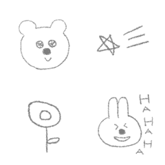 [LINE絵文字] しんぷる ゆるくま ゆるうさの画像