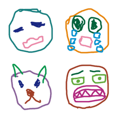 [LINE絵文字] こども画伯 #14の画像
