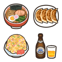 [LINE絵文字] かびえもじ＜町中華ごはん編＞の画像