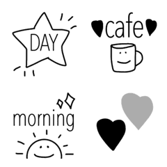 [LINE絵文字] ⭐︎★シンプルおしゃれ絵文字★⭐︎の画像