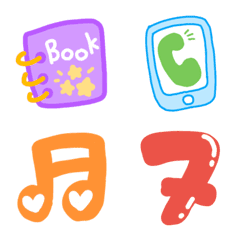 [LINE絵文字] Simple things in every day cute emojiの画像