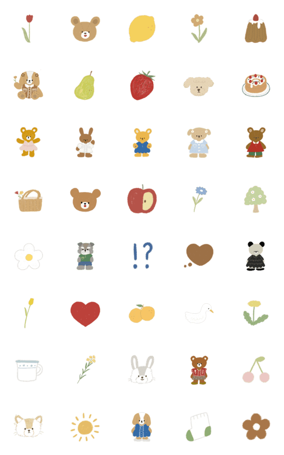 [LINE絵文字]tulip_bear2の画像一覧