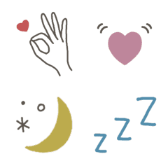▶︎動くシンプル線画Emojiの絵文字メイン画像