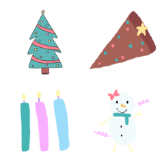 [LINE絵文字] Christmas with youの画像