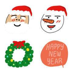 [LINE絵文字] Xmas Head Eggの画像