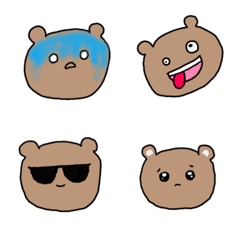 [LINE絵文字] くまのぽにっくの画像