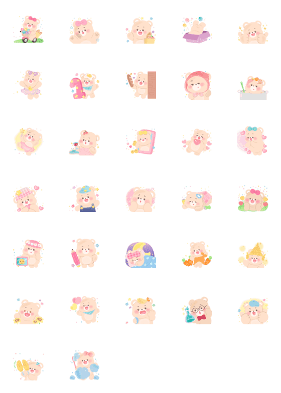 [LINE絵文字]Koguma emoji 01の画像一覧
