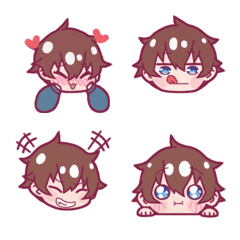 [LINE絵文字] Kouki-kun Couple Animated Emoji 01の画像