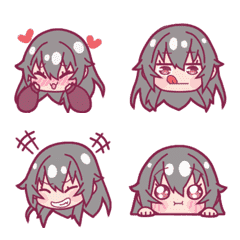[LINE絵文字] Aiko-chan Couple Animated Emoji 01の画像