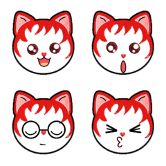 [LINE絵文字] CAT CAT Emoji (Cat 6)の画像