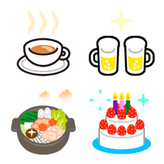 [LINE絵文字] 動く絵文字 飲み物＆食べ物・1の画像