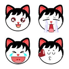 [LINE絵文字] CAT CAT Emoji (Cat 10)の画像