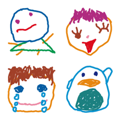 [LINE絵文字] こども画伯 #17の画像