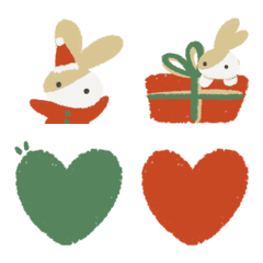 [LINE絵文字] Christmas with a rabbitの画像