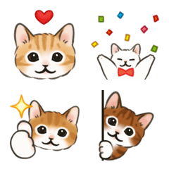 [LINE絵文字] ▶動く☆猫たちの絵文字の画像