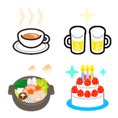 [LINE絵文字] 動く絵文字 飲み物・食べ物 1の画像