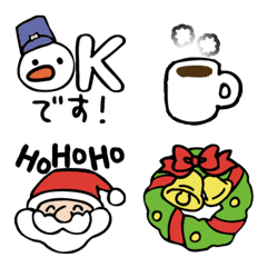 [LINE絵文字] 動く！冬＆サンタクロース絵文字の画像