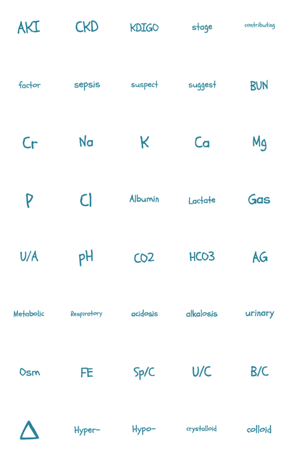 [LINE絵文字]Nephrology iconの画像一覧