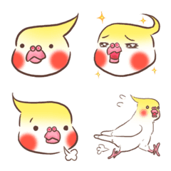 [LINE絵文字] オカメインコ ルチノーの画像