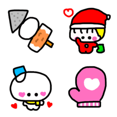 [LINE絵文字] 動く❣️冬だよ〜♡の画像