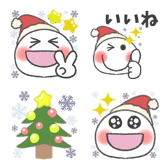 [LINE絵文字] 【動く】♡冬Xmasスタンプ絵文字♡挨拶の画像