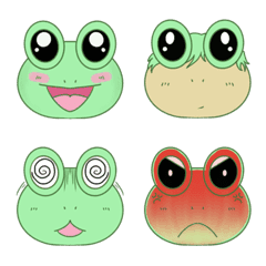 [LINE絵文字] Emotional Frog Faceの画像