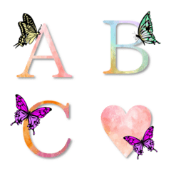 [LINE絵文字] butterfly emoji originalの画像