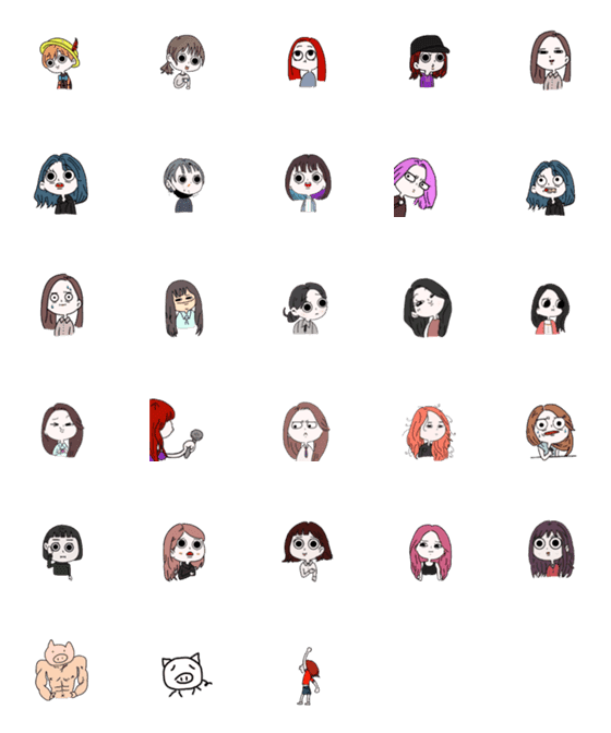 [LINE絵文字]可愛い絵文字が盛り沢山。の画像一覧