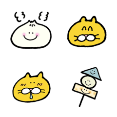 [LINE絵文字] きいろねこさん 冬の絵文字 2021の画像