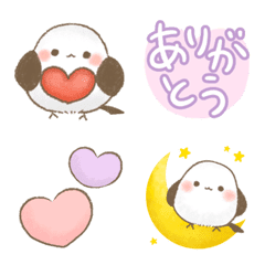 [LINE絵文字] 使いやすい♡シマエナガゆきちゃん絵文字の画像