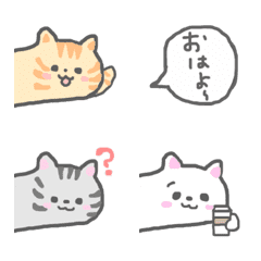 [LINE絵文字] 吹き出しねこちゃんの画像