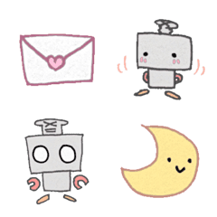 [LINE絵文字] Square Robotの画像