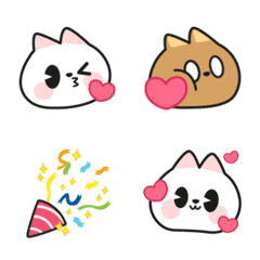 [LINE絵文字] Cutee Cat Animated Emojiの画像