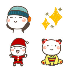 ぱんちゃんの冬 絵文字の絵文字メイン画像