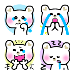 [LINE絵文字] しろくま☆ななちゃん☆うごく絵文字の画像