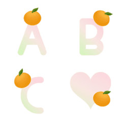 Mandarin orange Fruit emojiの絵文字メイン画像