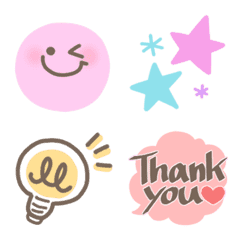 +*.シンプル可愛い+*.ずーっと使えるニコ♡の絵文字メイン画像