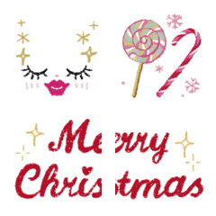 [LINE絵文字] 動く♡大人可愛い♪クリスマス☆*:。の画像
