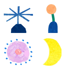 [LINE絵文字] Hoshi no Emoji 40の画像