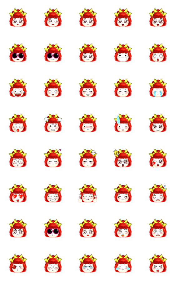 [LINE絵文字]Girl Emoji (11)の画像一覧